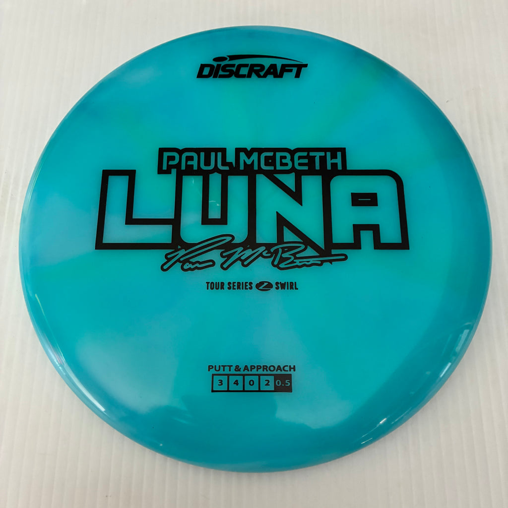 Discraft 2025 Paul McBeth Tour Series Z Swirl Blend Luna 3/4/0/2