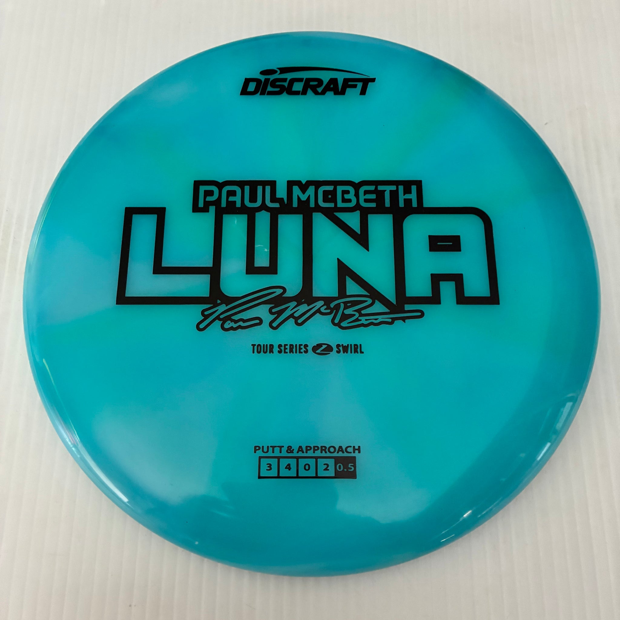 Discraft 2025 Paul McBeth Tour Series Z Swirl Blend Luna 3/4/0/2