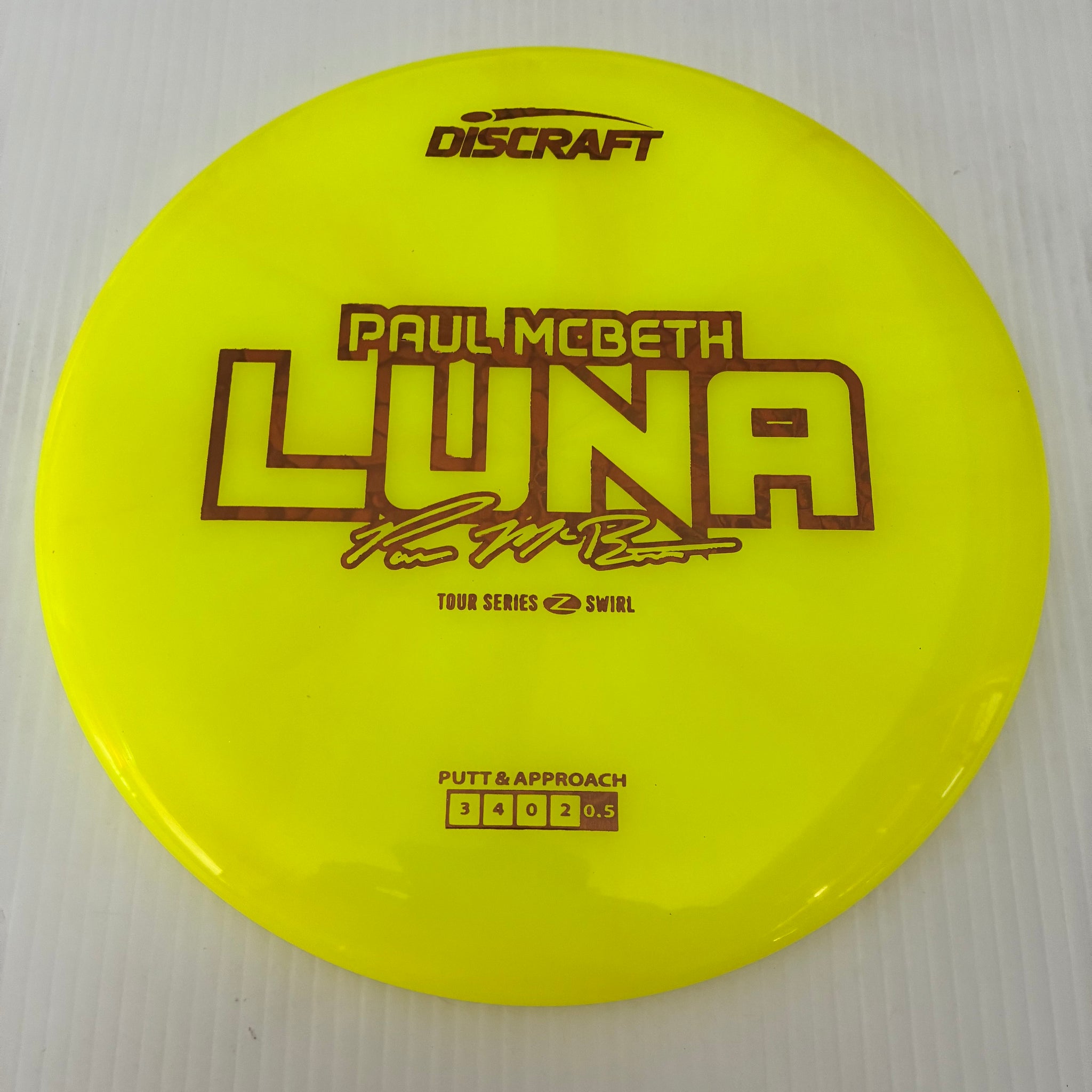 Discraft 2025 Paul McBeth Tour Series Z Swirl Blend Luna 3/4/0/2