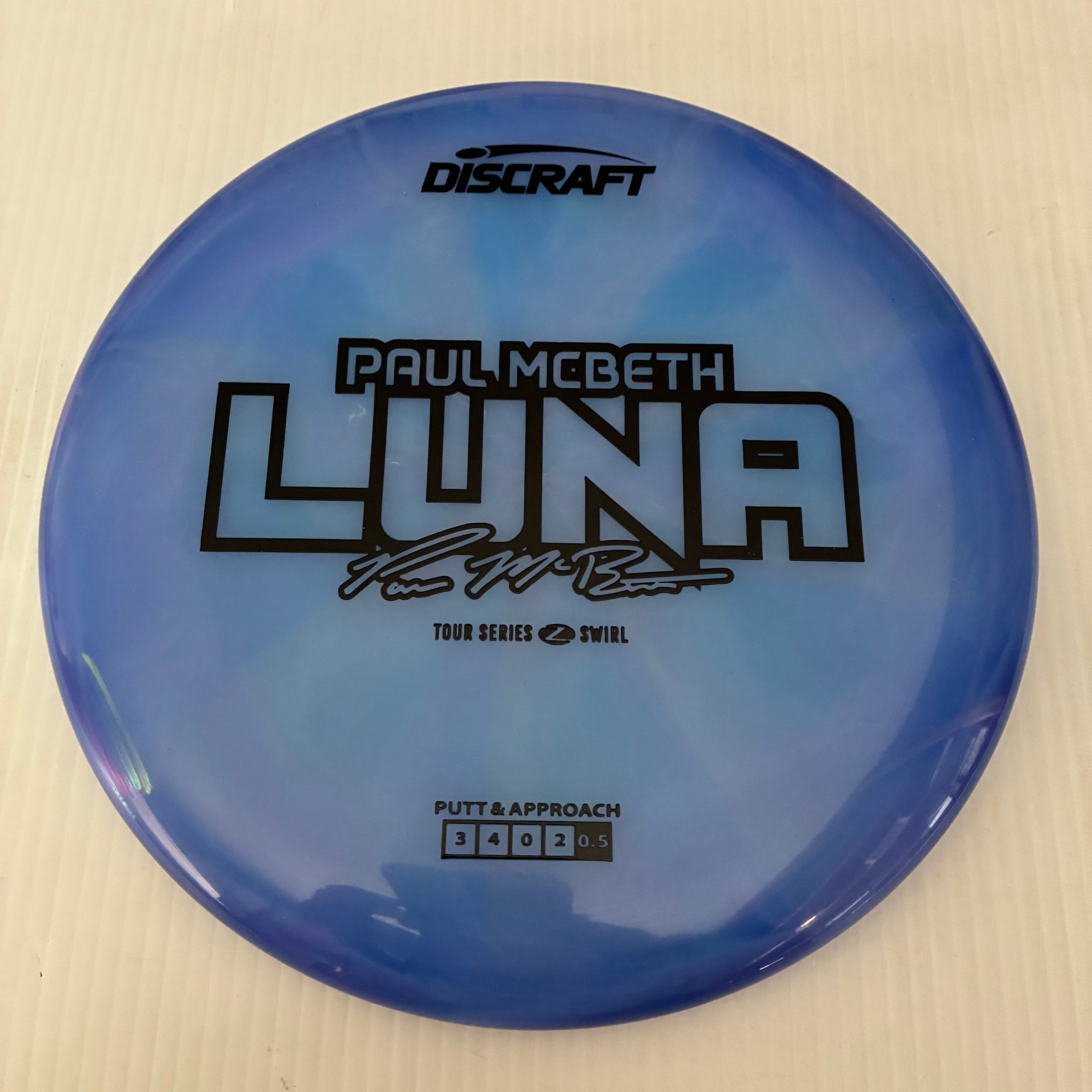 Discraft 2025 Paul McBeth Tour Series Z Swirl Blend Luna 3/4/0/2