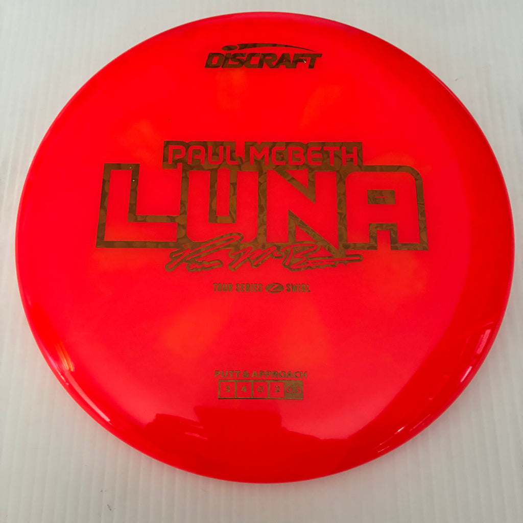 Discraft 2025 Paul McBeth Tour Series Z Swirl Blend Luna 3/4/0/2