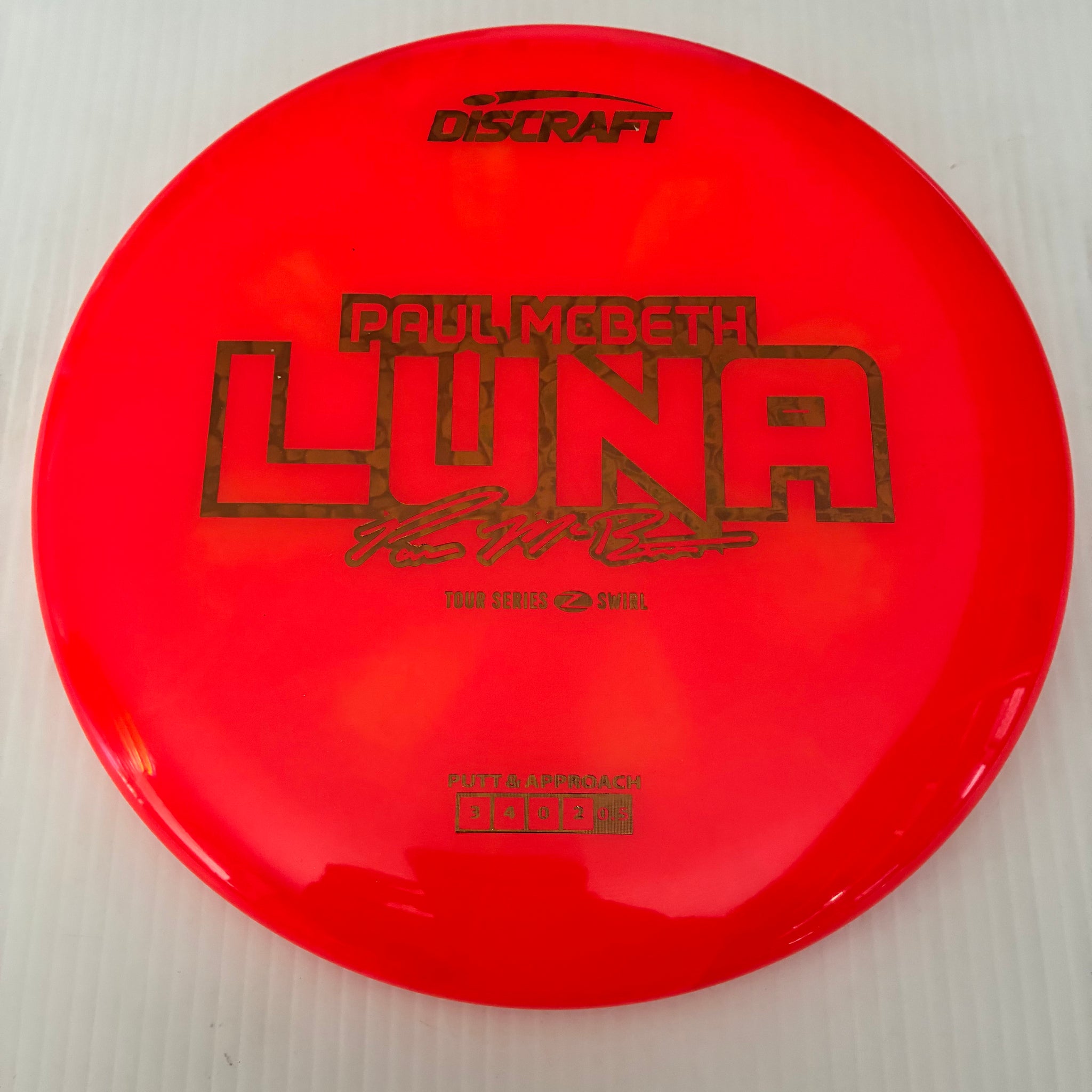 Discraft 2025 Paul McBeth Tour Series Z Swirl Blend Luna 3/4/0/2