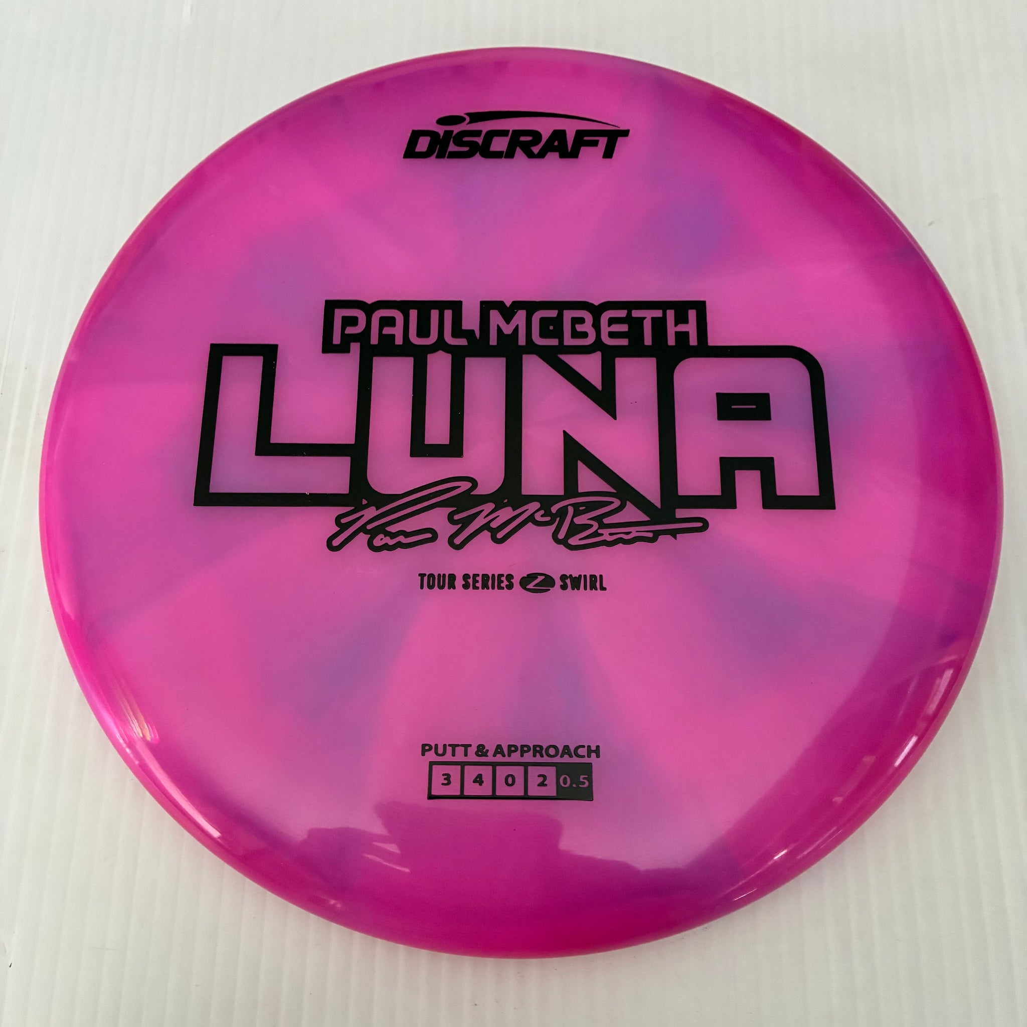 Discraft 2025 Paul McBeth Tour Series Z Swirl Blend Luna 3/4/0/2