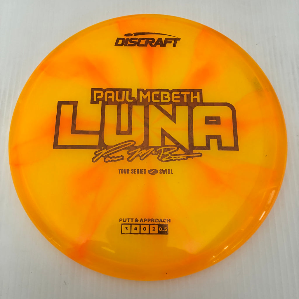 Discraft 2025 Paul McBeth Tour Series Z Swirl Blend Luna 3/4/0/2
