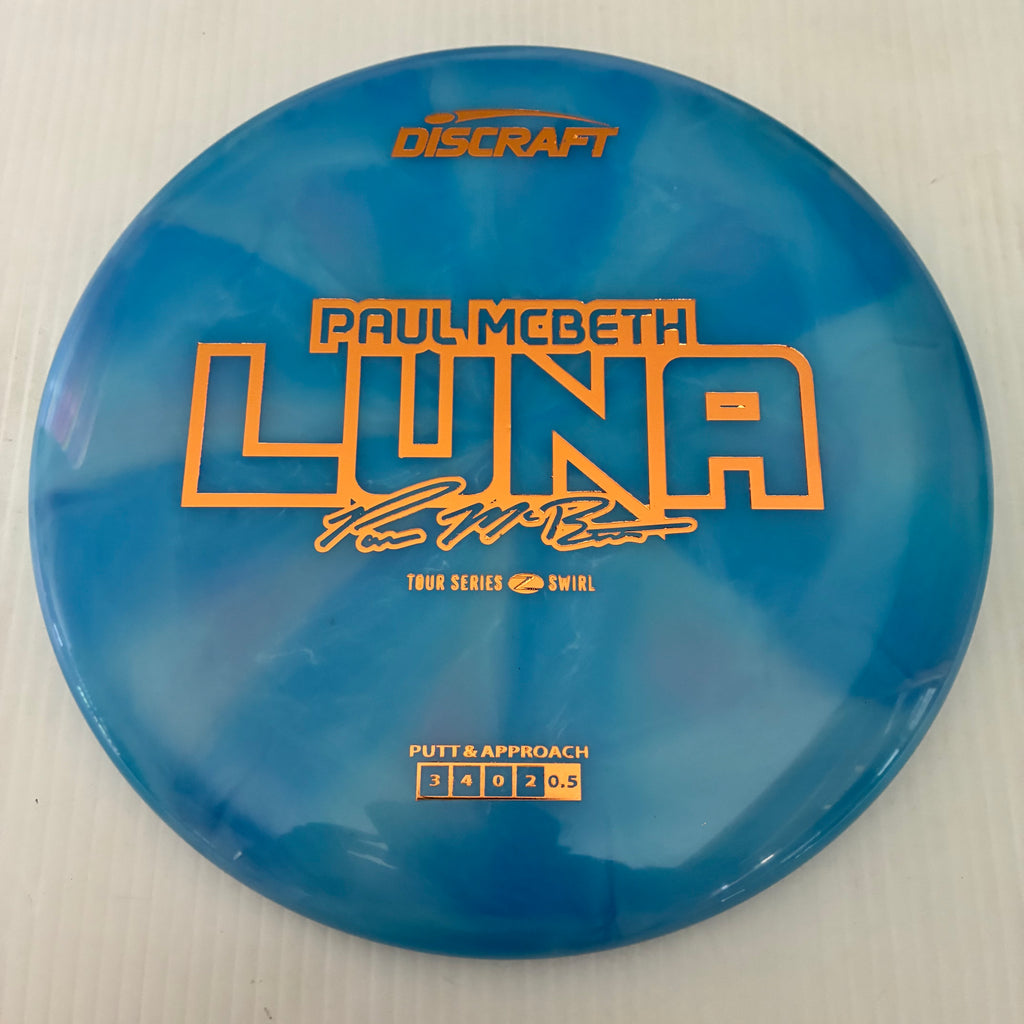 Discraft 2025 Paul McBeth Tour Series Z Swirl Blend Luna 3/4/0/2