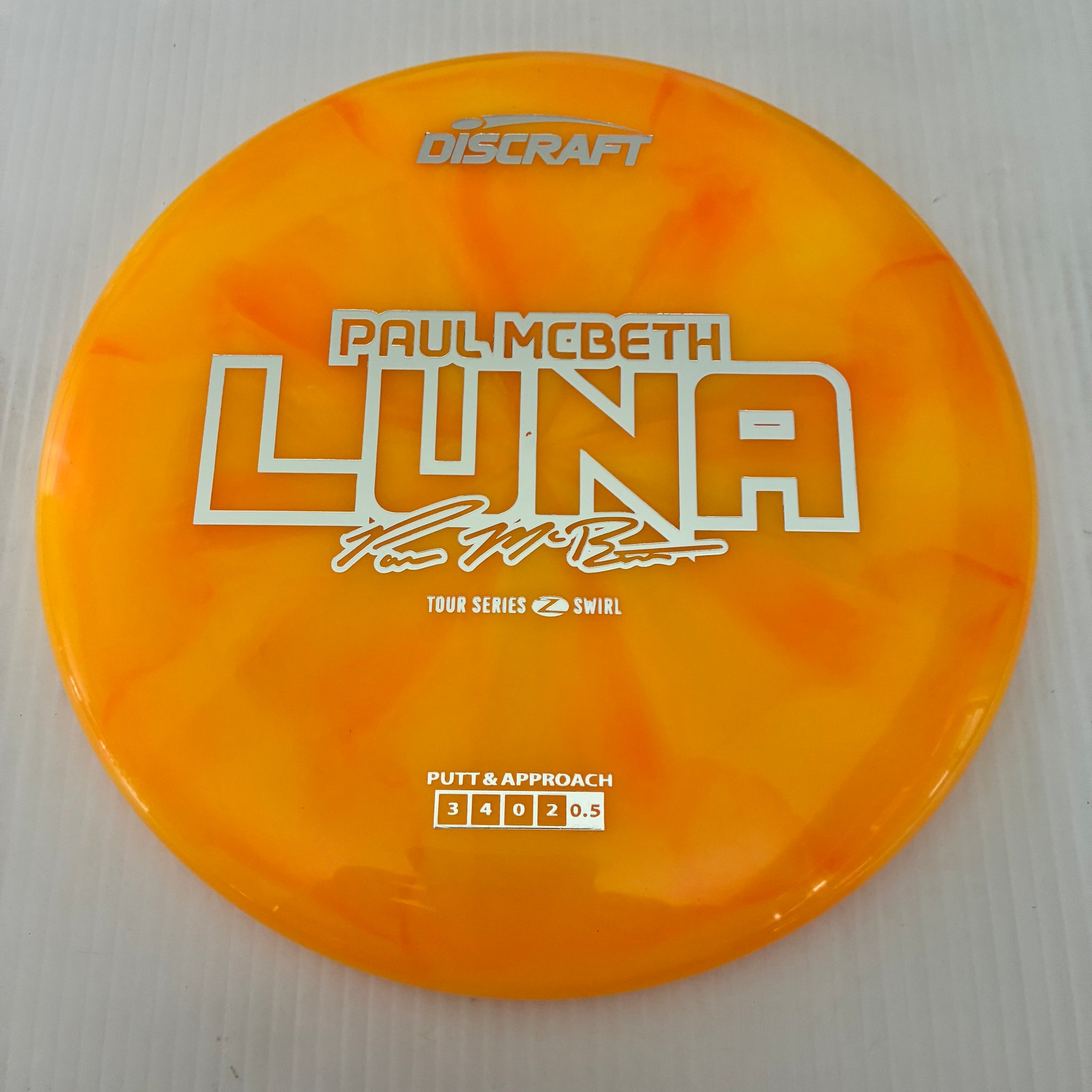 Discraft 2025 Paul McBeth Tour Series Z Swirl Blend Luna 3/4/0/2