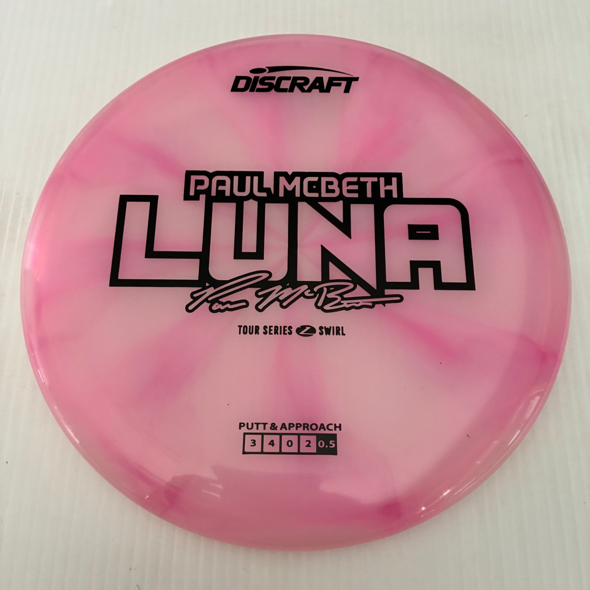 Discraft 2025 Paul McBeth Tour Series Z Swirl Blend Luna 3/4/0/2