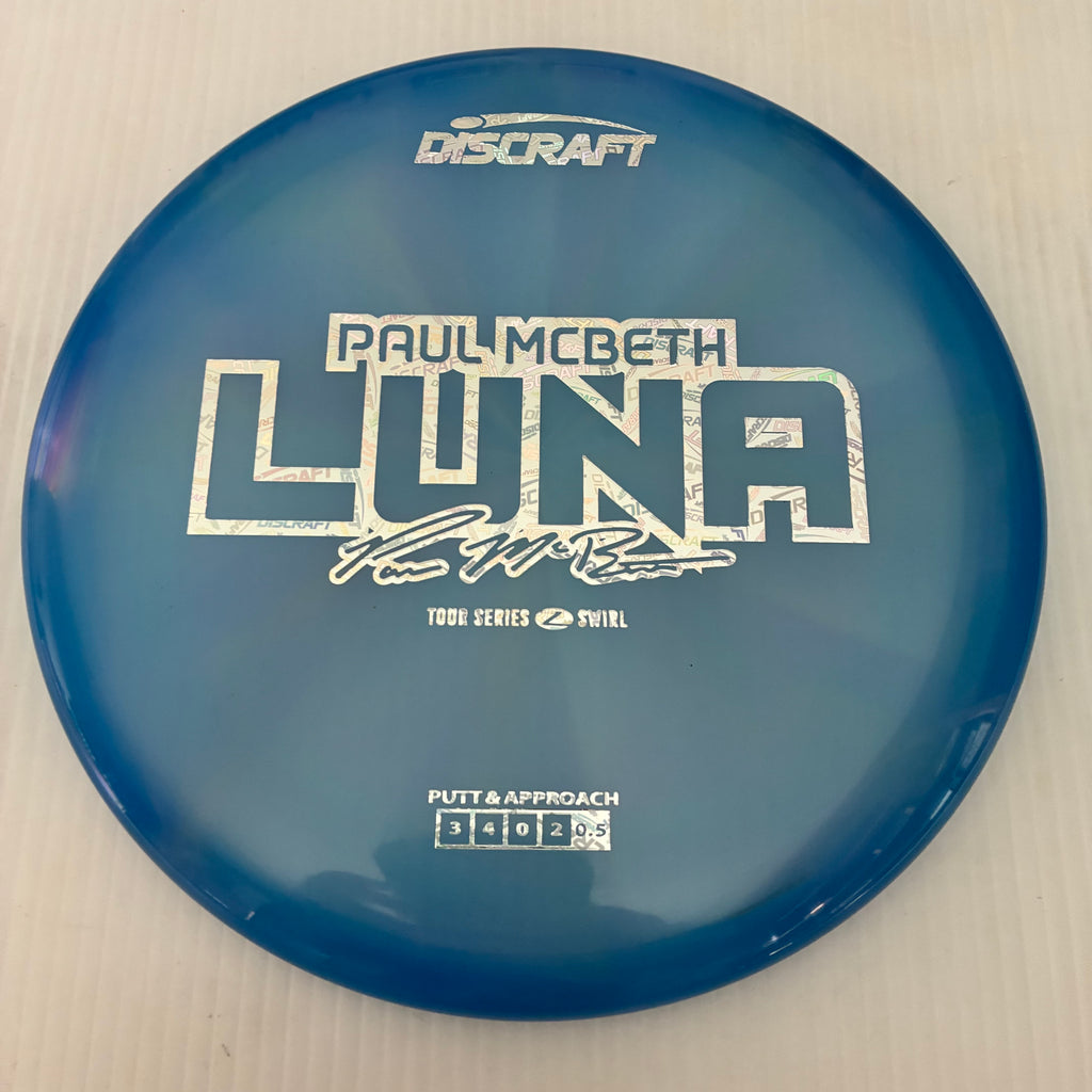 Discraft 2025 Paul McBeth Tour Series Z Swirl Blend Luna 3/4/0/2
