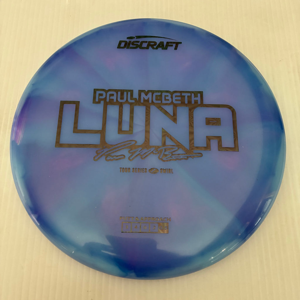 Discraft 2025 Paul McBeth Tour Series Z Swirl Blend Luna 3/4/0/2