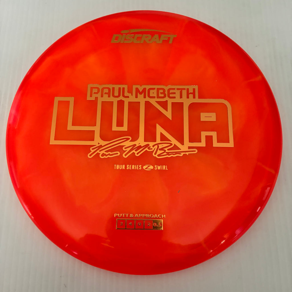 Discraft 2025 Paul McBeth Tour Series Z Swirl Blend Luna 3/4/0/2