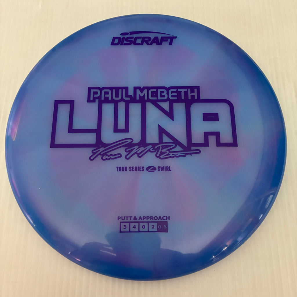 Discraft 2025 Paul McBeth Tour Series Z Swirl Blend Luna 3/4/0/2