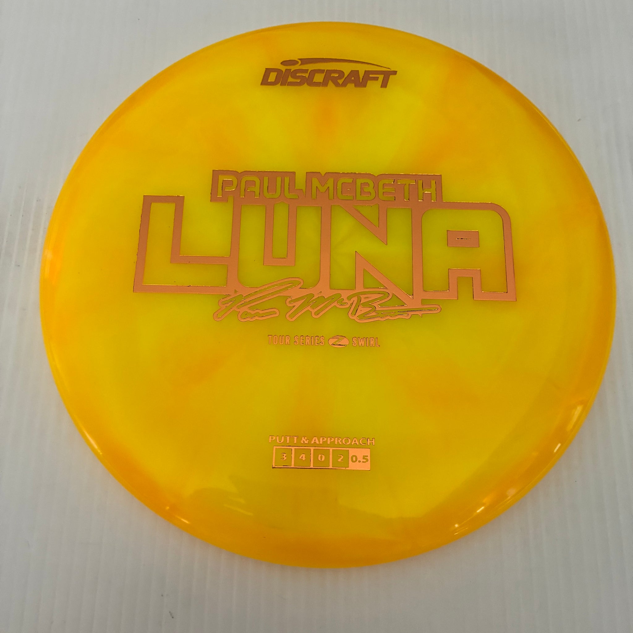 Discraft 2025 Paul McBeth Tour Series Z Swirl Blend Luna 3/4/0/2