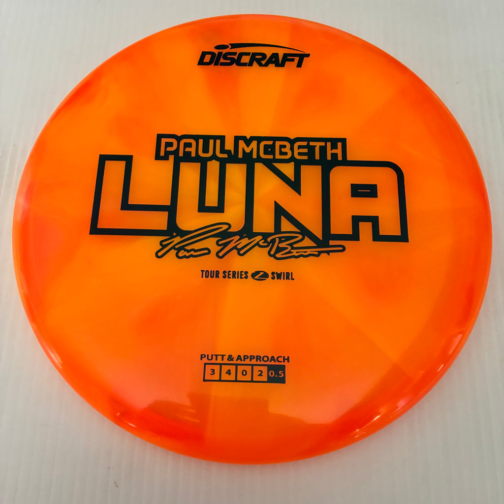 Discraft 2025 Paul McBeth Tour Series Z Swirl Blend Luna 3/4/0/2