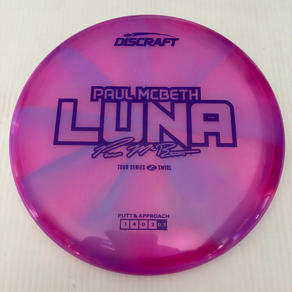Discraft 2025 Paul McBeth Tour Series Z Swirl Blend Luna 3/4/0/2
