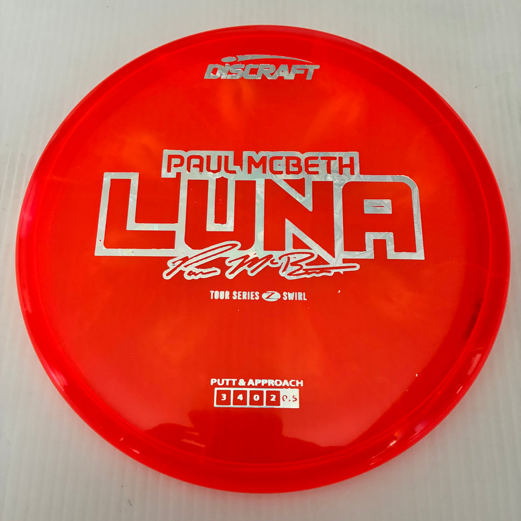 Discraft 2025 Paul McBeth Tour Series Z Swirl Blend Luna 3/4/0/2