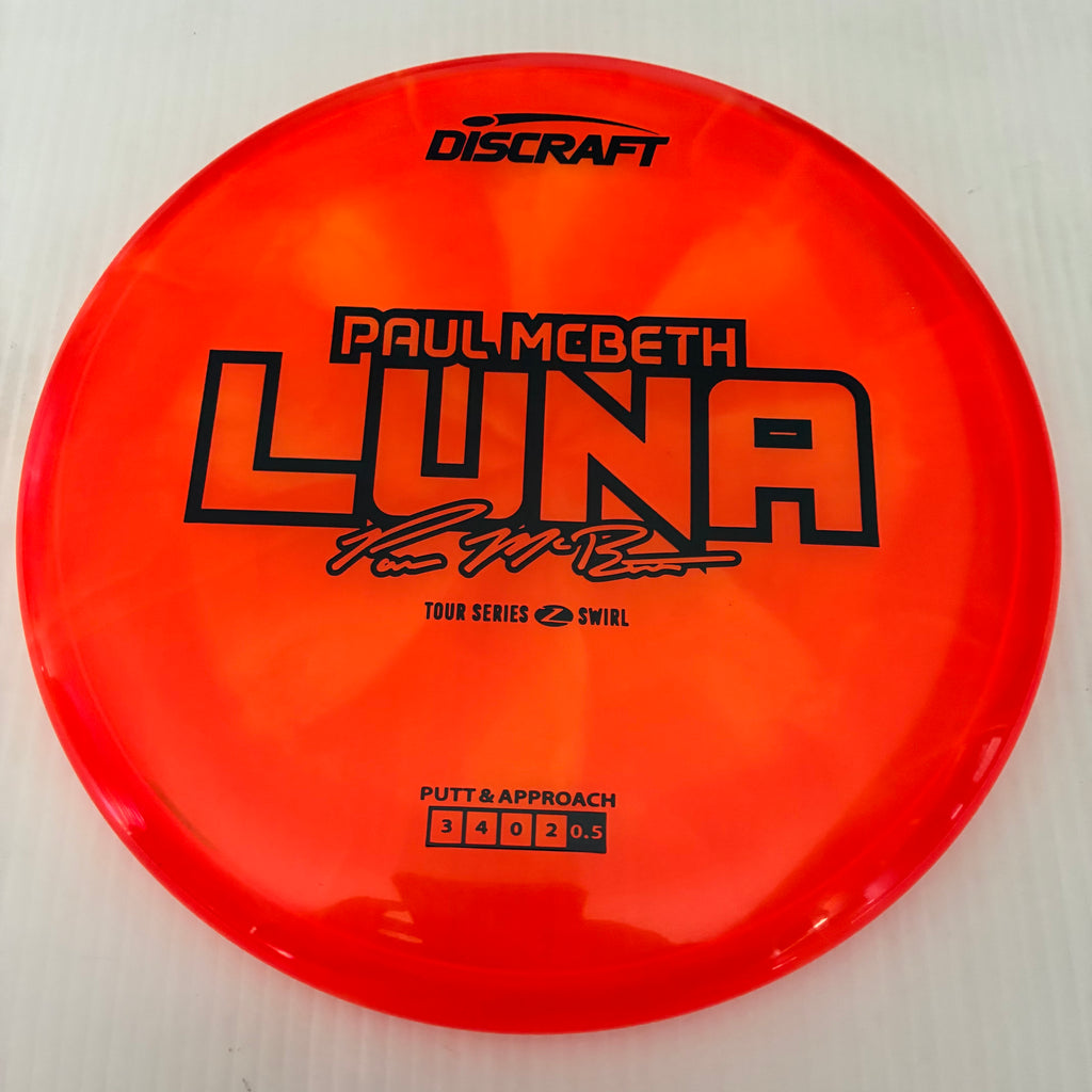 Discraft 2025 Paul McBeth Tour Series Z Swirl Blend Luna 3/4/0/2
