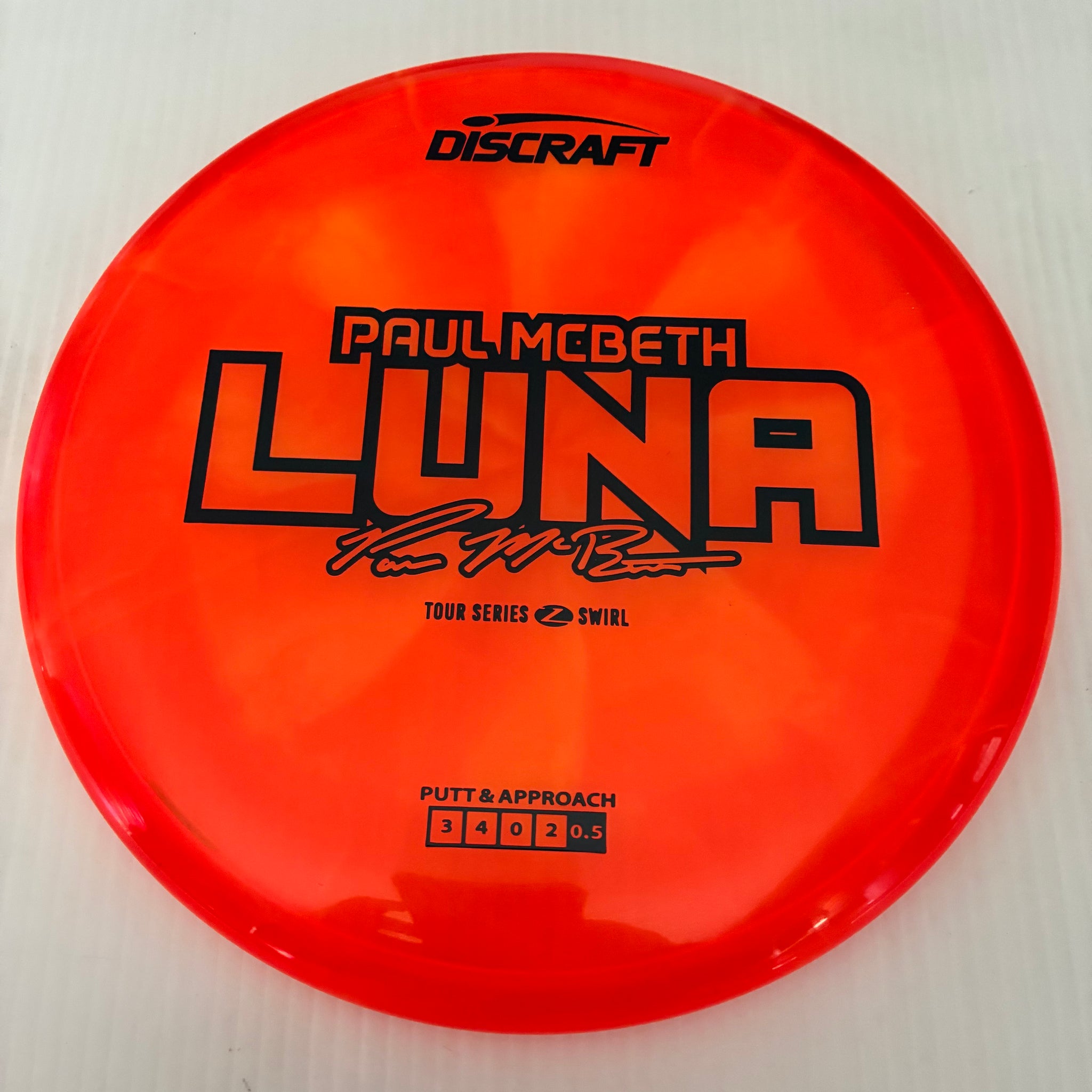 Discraft 2025 Paul McBeth Tour Series Z Swirl Blend Luna 3/4/0/2