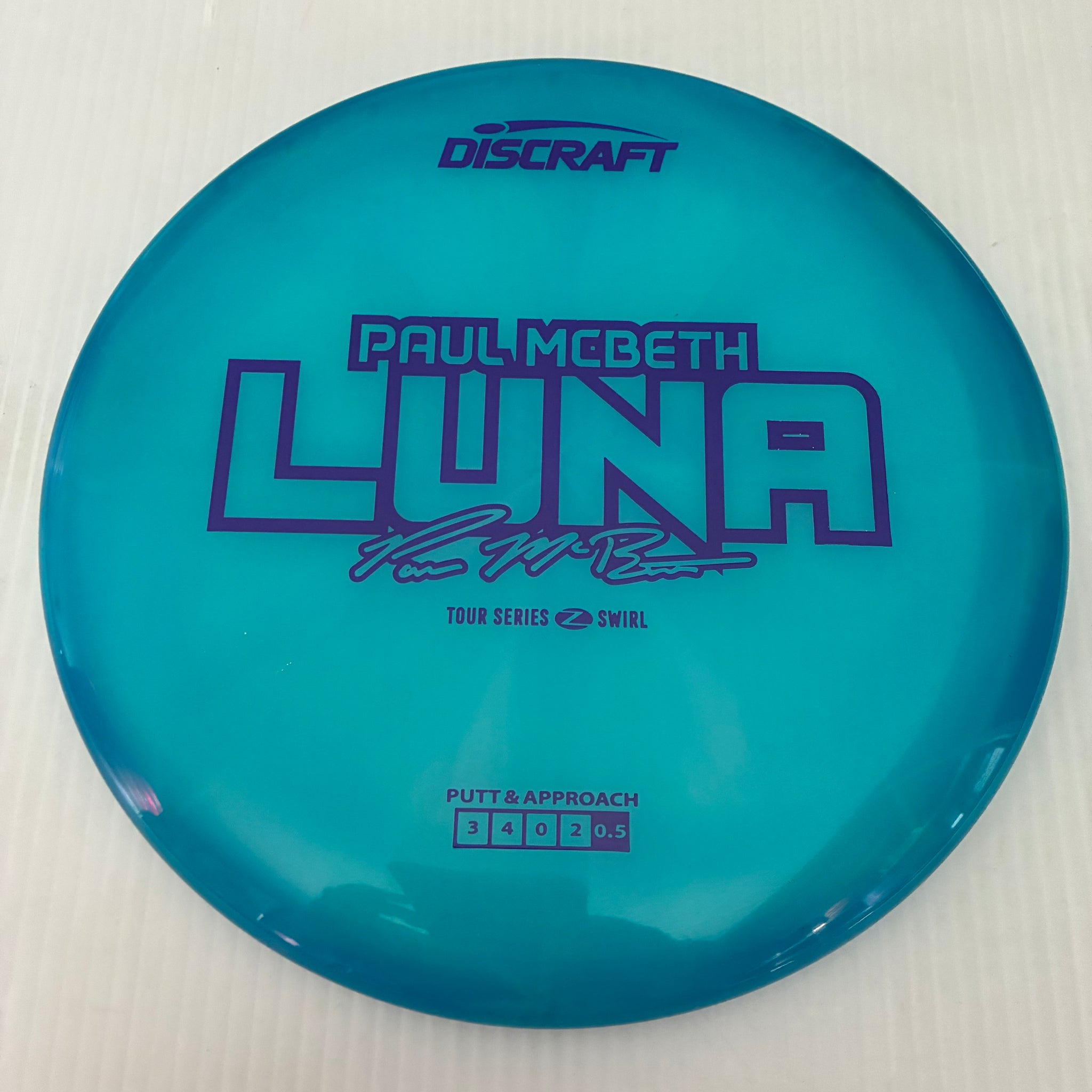 Discraft 2025 Paul McBeth Tour Series Z Swirl Blend Luna 3/4/0/2