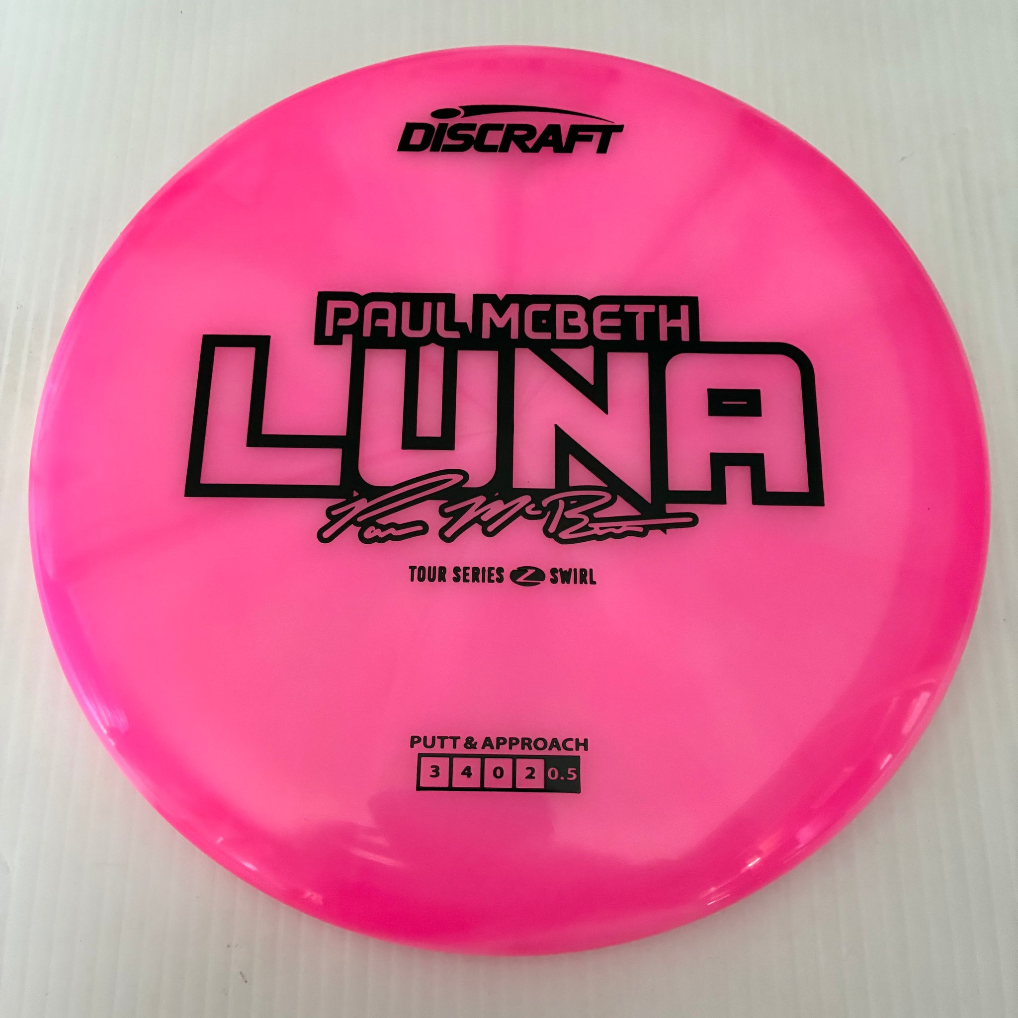 Discraft 2025 Paul McBeth Tour Series Z Swirl Blend Luna 3/4/0/2