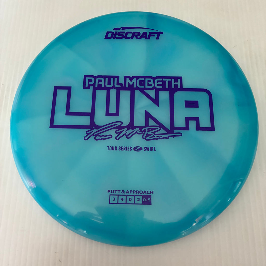 Discraft 2025 Paul McBeth Tour Series Z Swirl Blend Luna 3/4/0/2