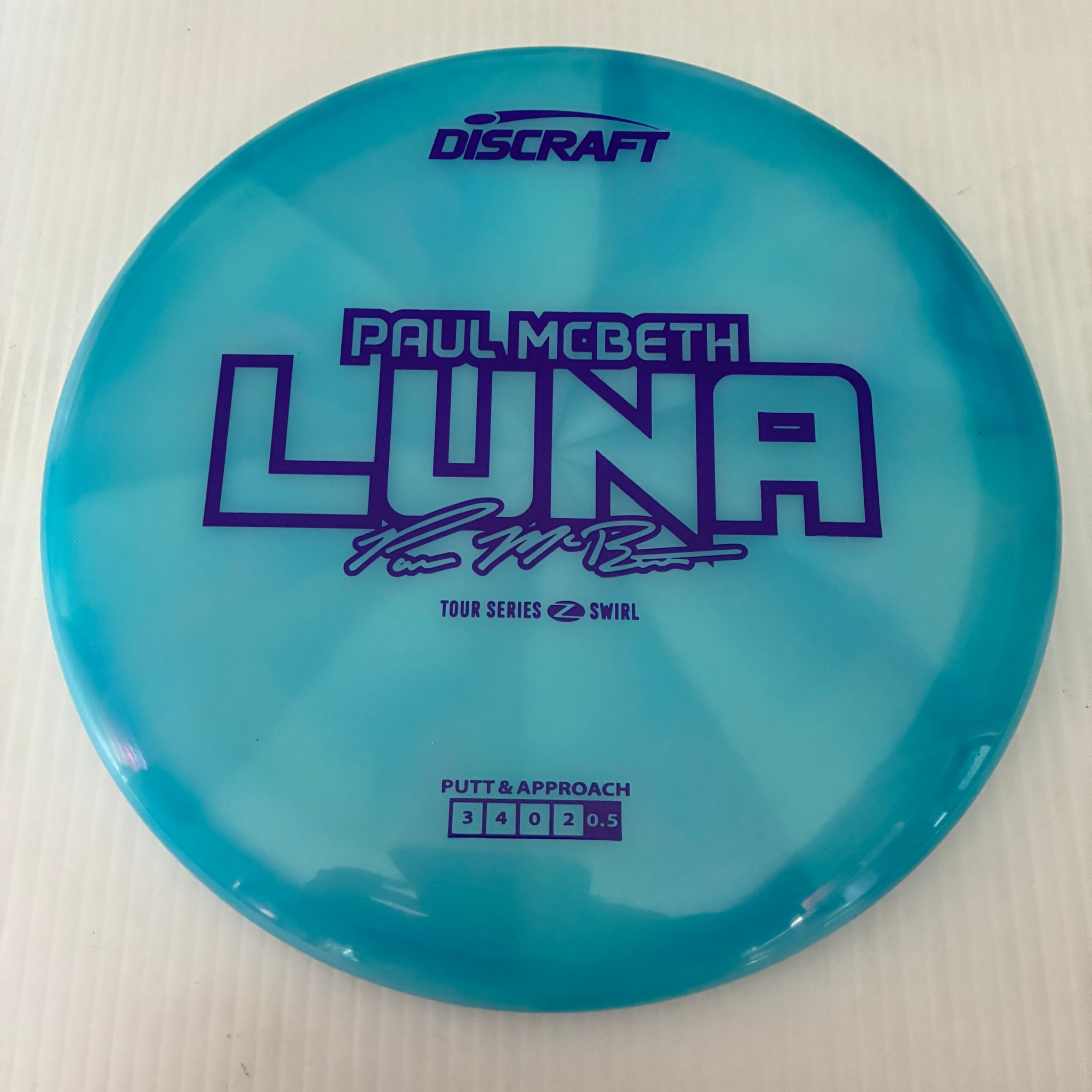 Discraft 2025 Paul McBeth Tour Series Z Swirl Blend Luna 3/4/0/2