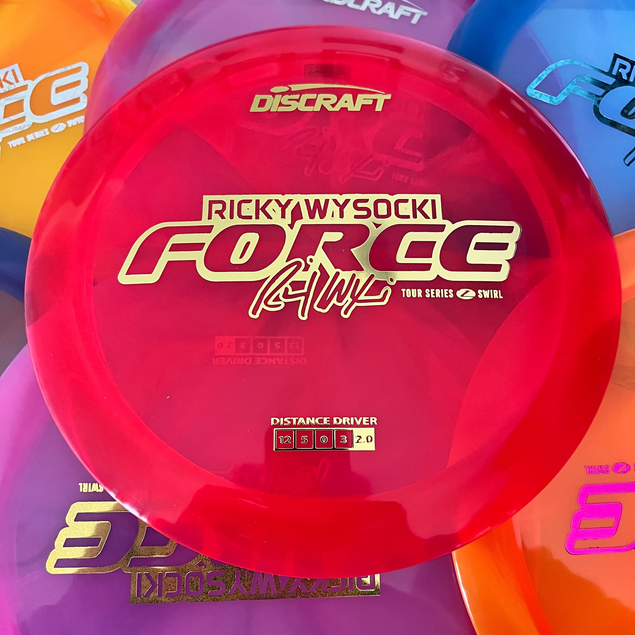 Discraft 2025 Ricky Wysocki Tour Series Z Swirl Blend Force 12/5/0/3