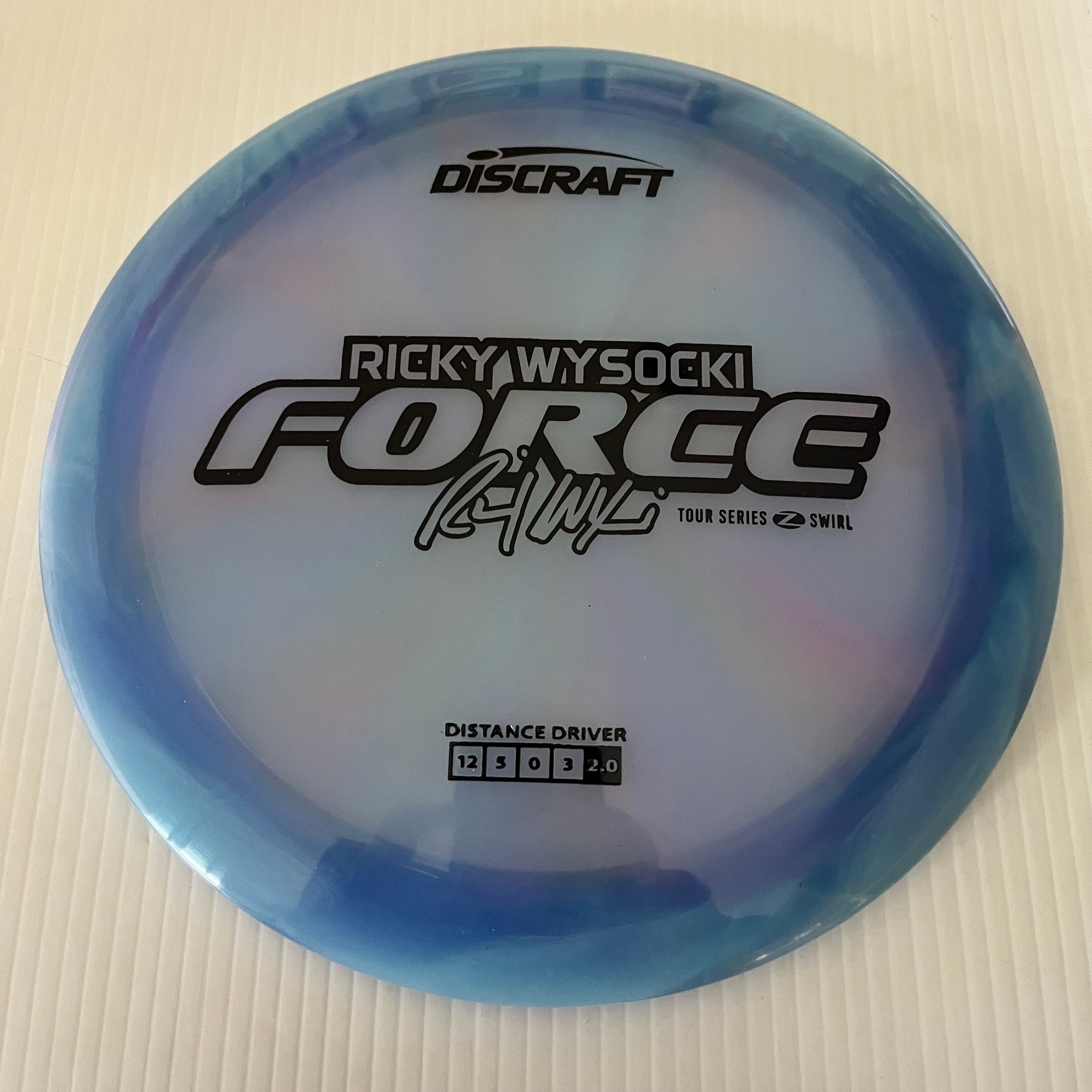 Discraft 2025 Ricky Wysocki Tour Series Z Swirl Blend Force 12/5/0/3