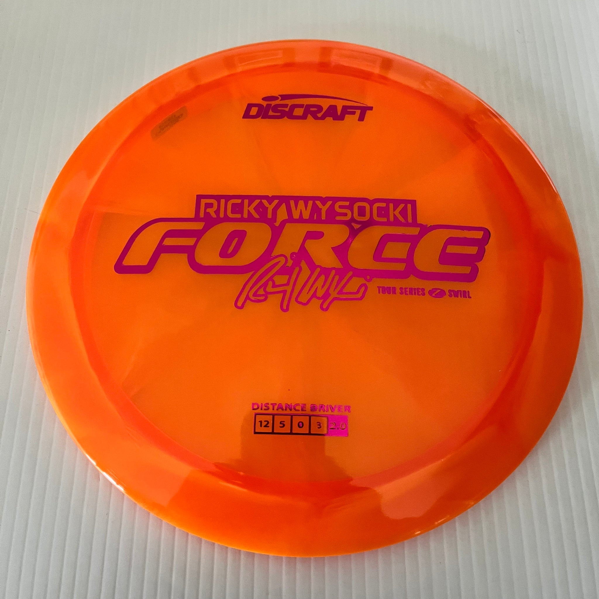 Discraft 2025 Ricky Wysocki Tour Series Z Swirl Blend Force 12/5/0/3