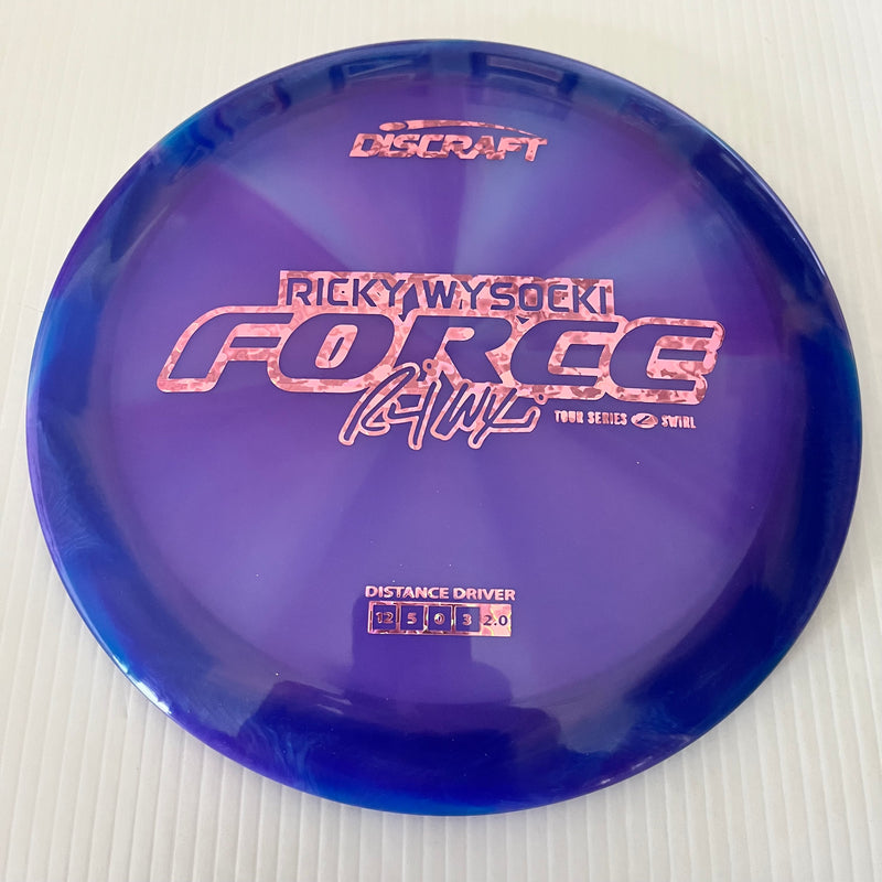 Discraft 2025 Ricky Wysocki Tour Series Z Swirl Blend Force 12/5/0/3