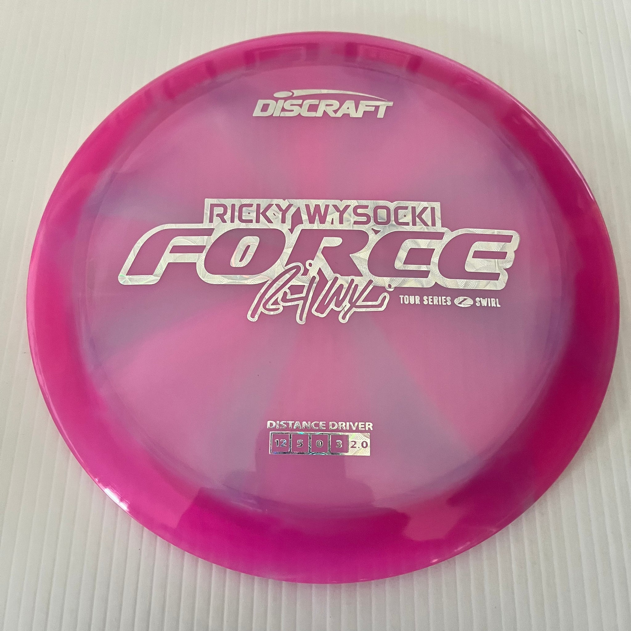 Discraft 2025 Ricky Wysocki Tour Series Z Swirl Blend Force 12/5/0/3