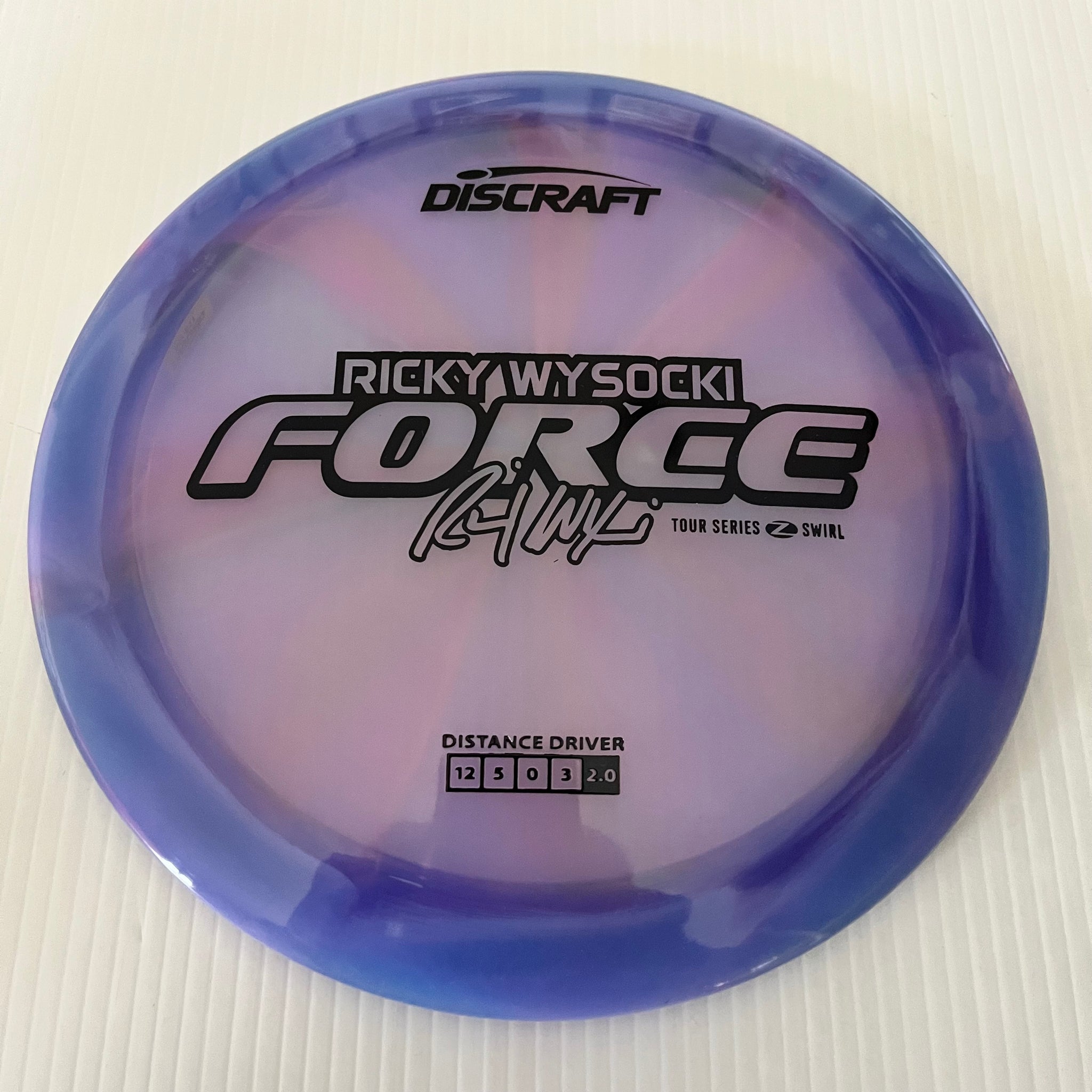 Discraft 2025 Ricky Wysocki Tour Series Z Swirl Blend Force 12/5/0/3
