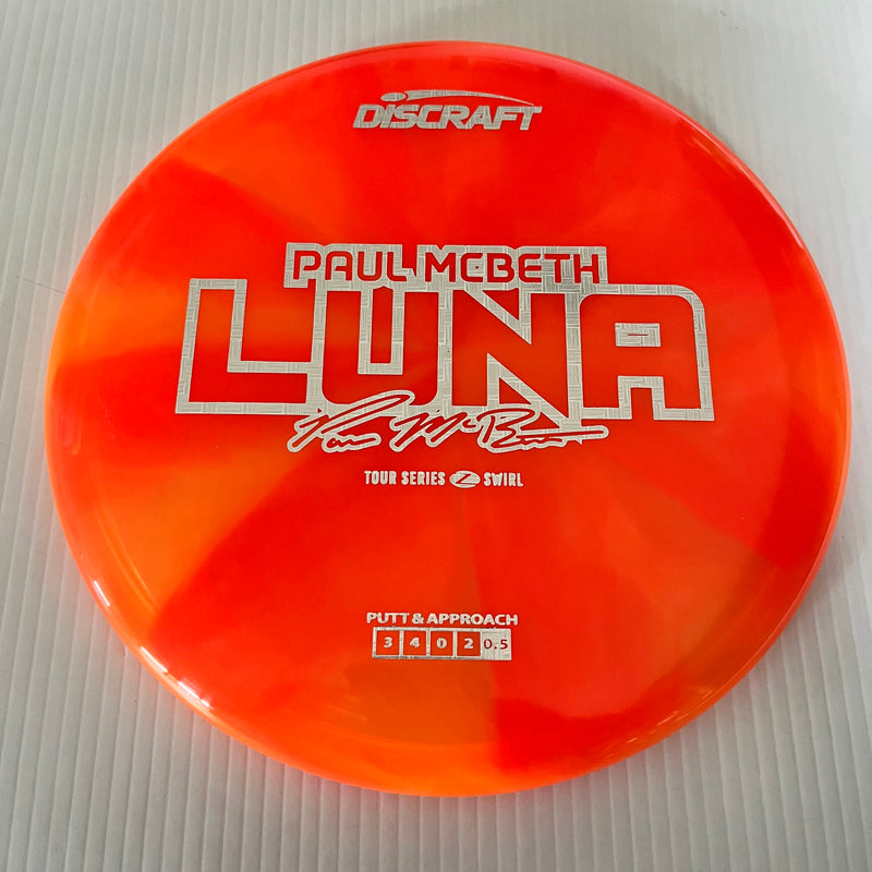 Discraft 2025 Paul McBeth Tour Series Z Swirl Blend Luna 3/3/0/3