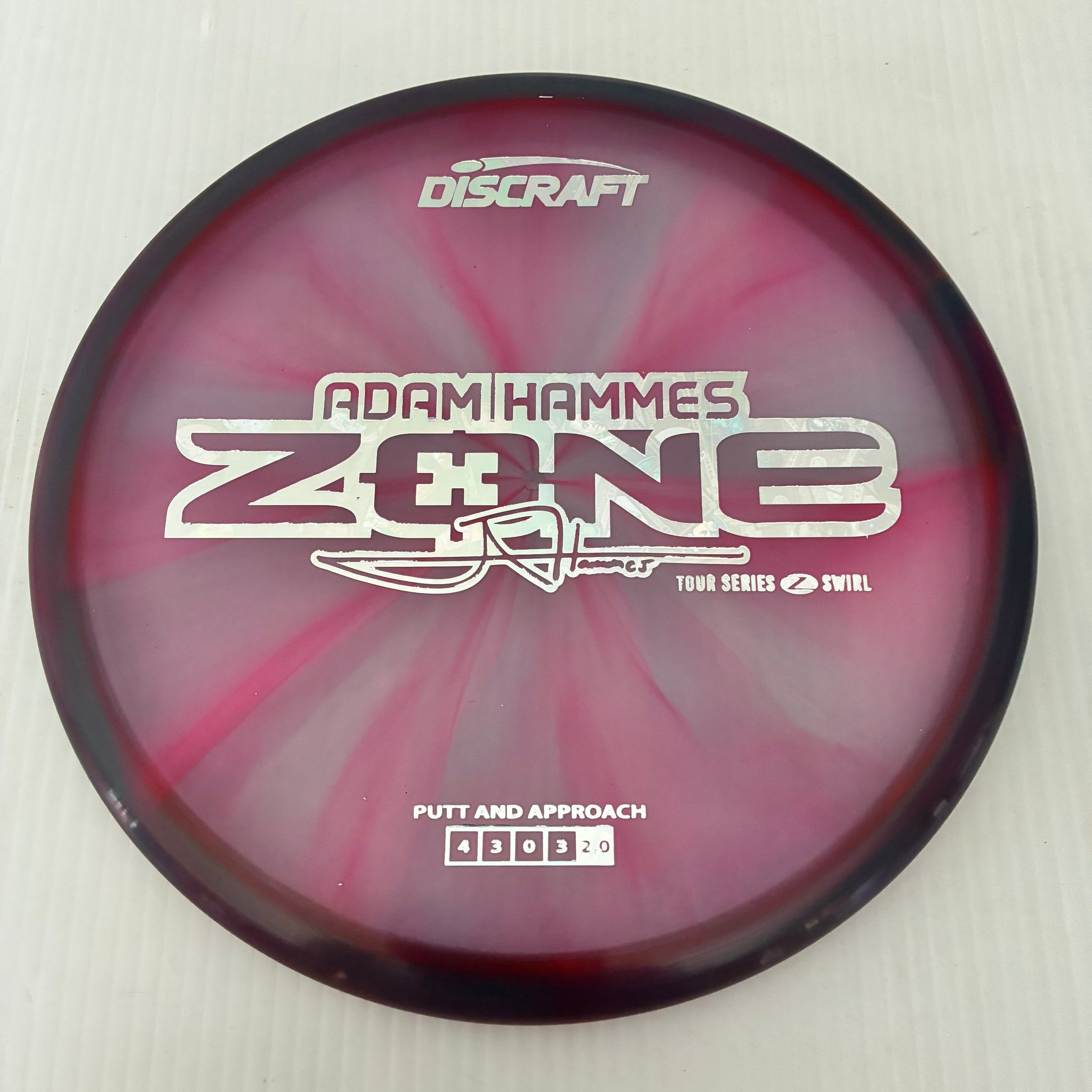 Discraft 2025 Adam Hammes Tour Series Z Swirl Blend Zone 4/3/0/3