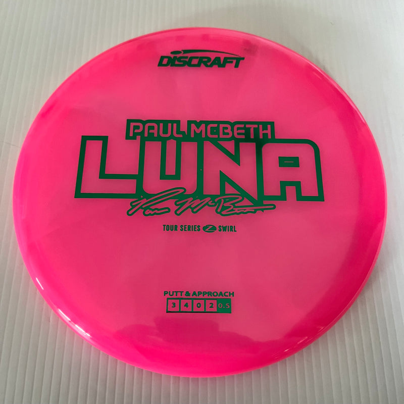 Discraft 2025 Paul McBeth Tour Series Z Swirl Blend Luna 3/3/0/3