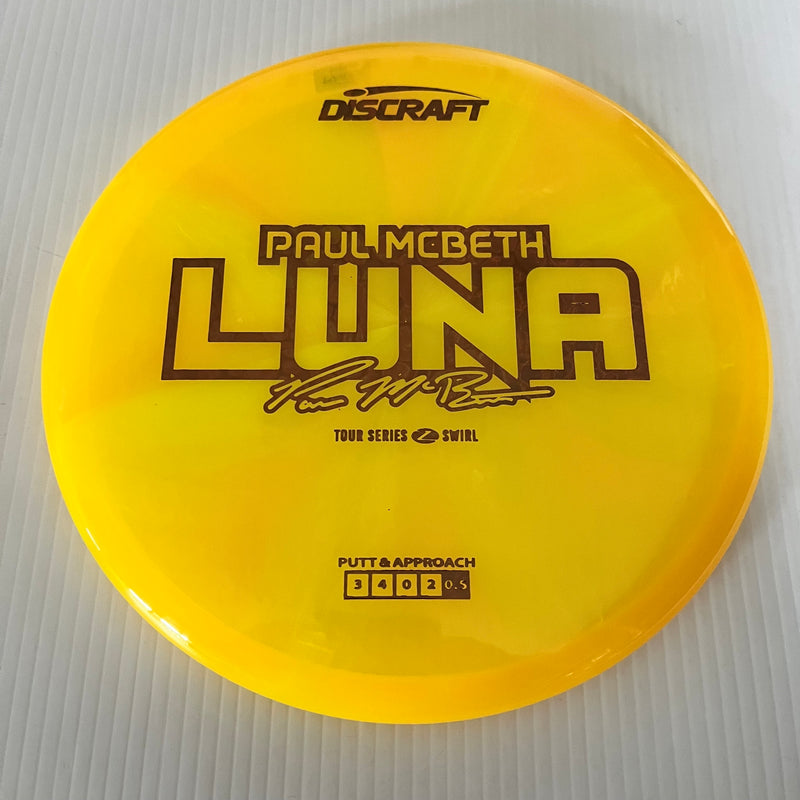Discraft 2025 Paul McBeth Tour Series Z Swirl Blend Luna 3/3/0/3