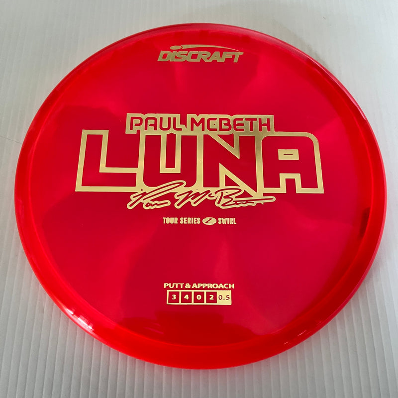 Discraft 2025 Paul McBeth Tour Series Z Swirl Blend Luna 3/3/0/3