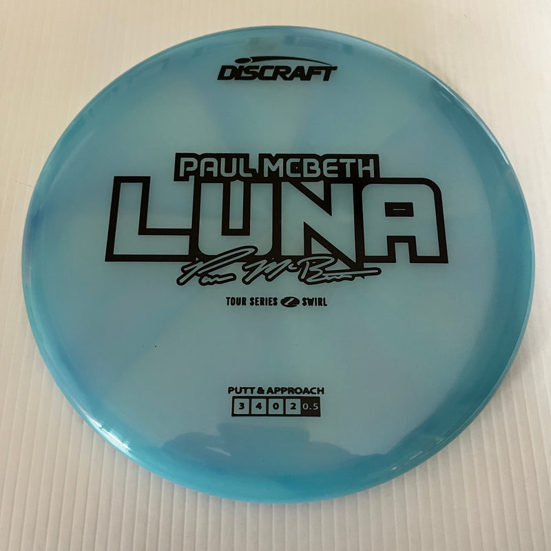 Discraft 2025 Paul McBeth Tour Series Z Swirl Blend Luna 3/3/0/3