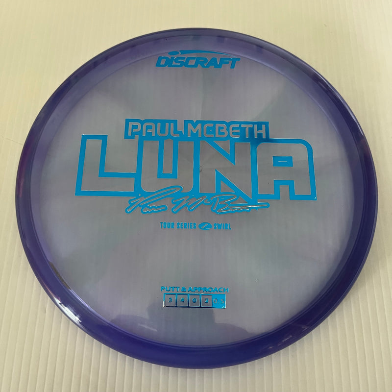 Discraft 2025 Paul McBeth Tour Series Z Swirl Blend Luna 3/3/0/3