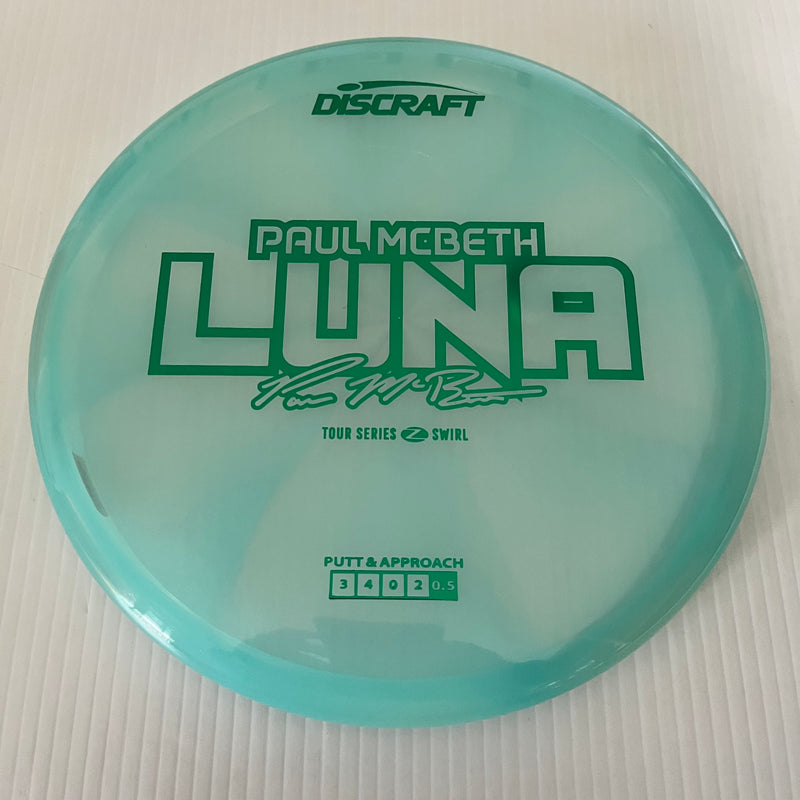 Discraft 2025 Paul McBeth Tour Series Z Swirl Blend Luna 3/3/0/3