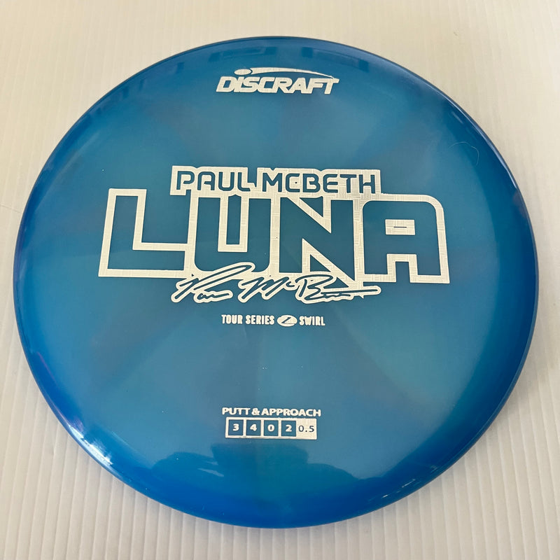 Discraft 2025 Paul McBeth Tour Series Z Swirl Blend Luna 3/3/0/3