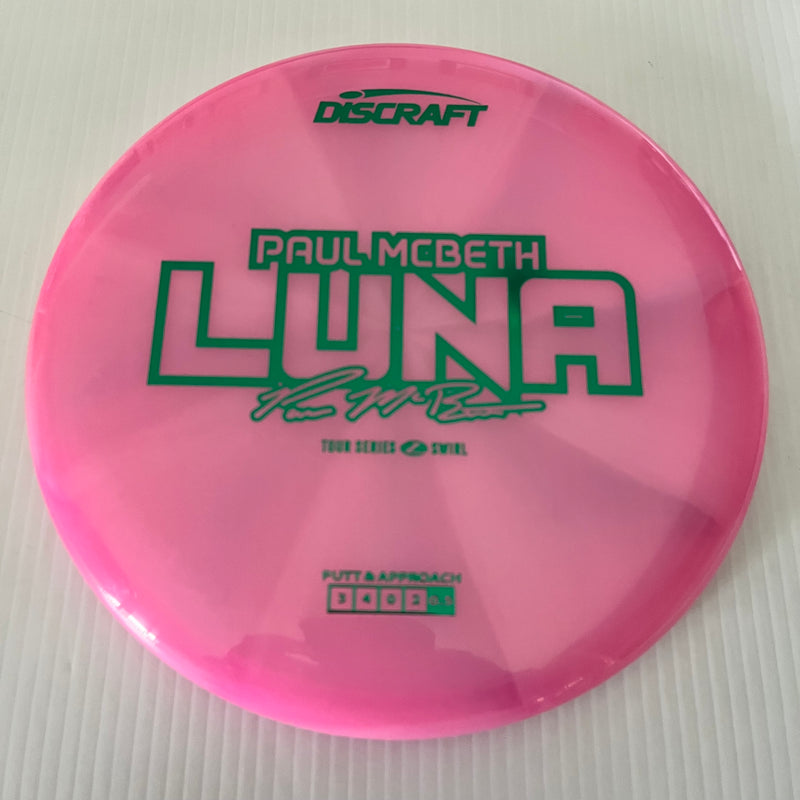 Discraft 2025 Paul McBeth Tour Series Z Swirl Blend Luna 3/3/0/3