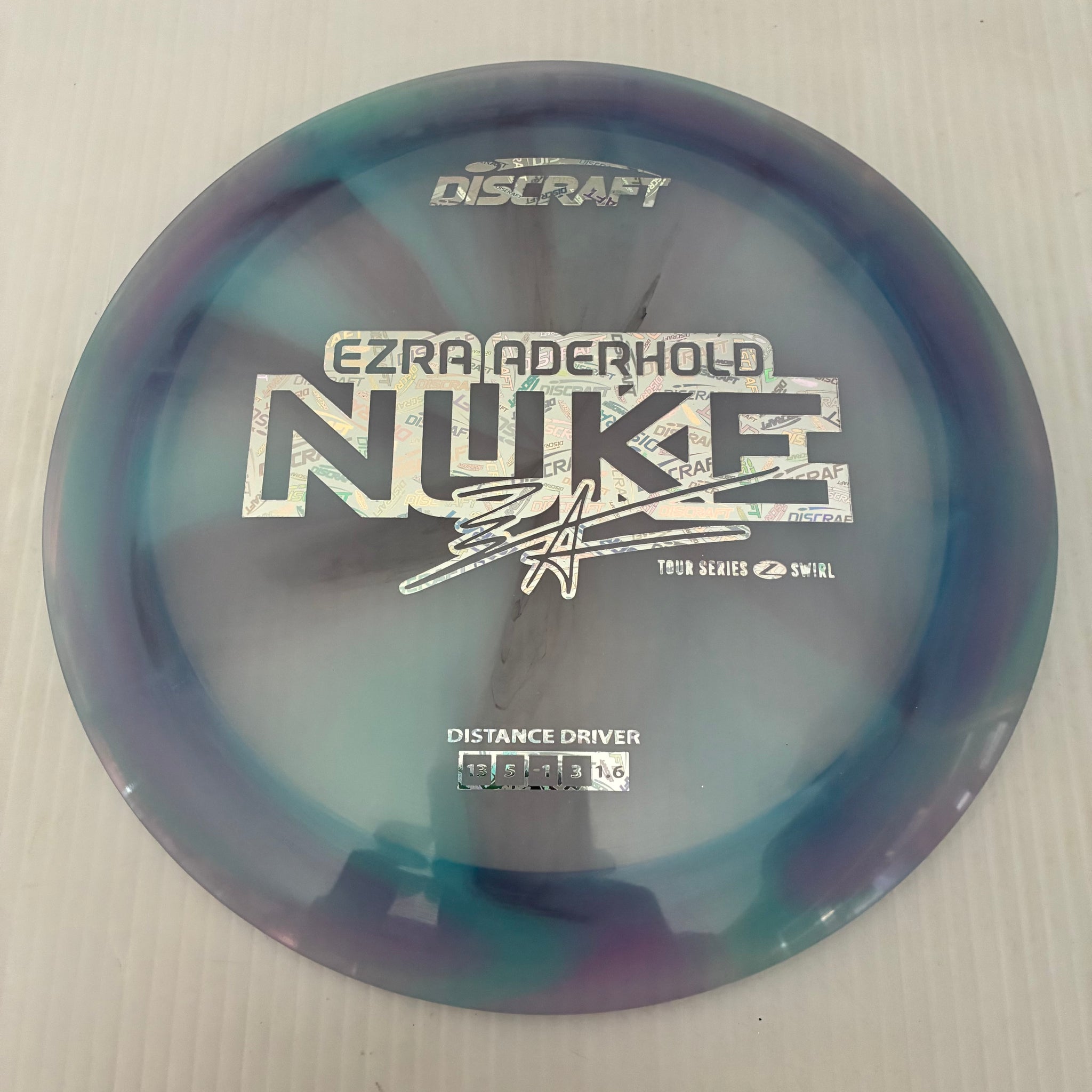 Discraft 2025 Ezra Aderhold Tour Series Z Swirl Blend Nuke 13/5/-1/3