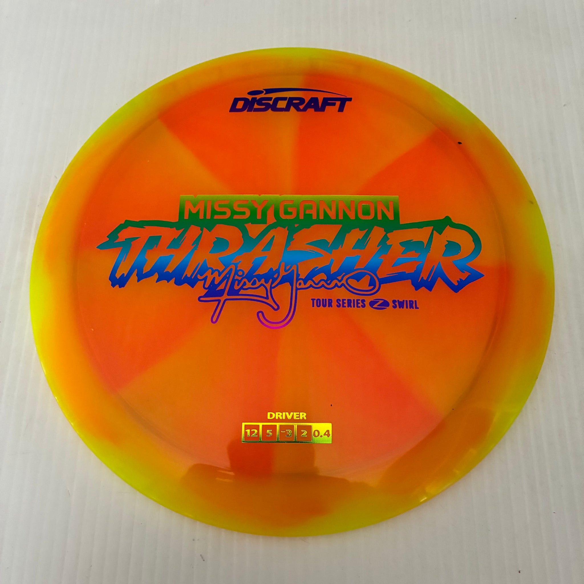 Discraft 2025 Missy Gannon Tour Series Z Swirl Blend Thrasher 12/5/-3/2