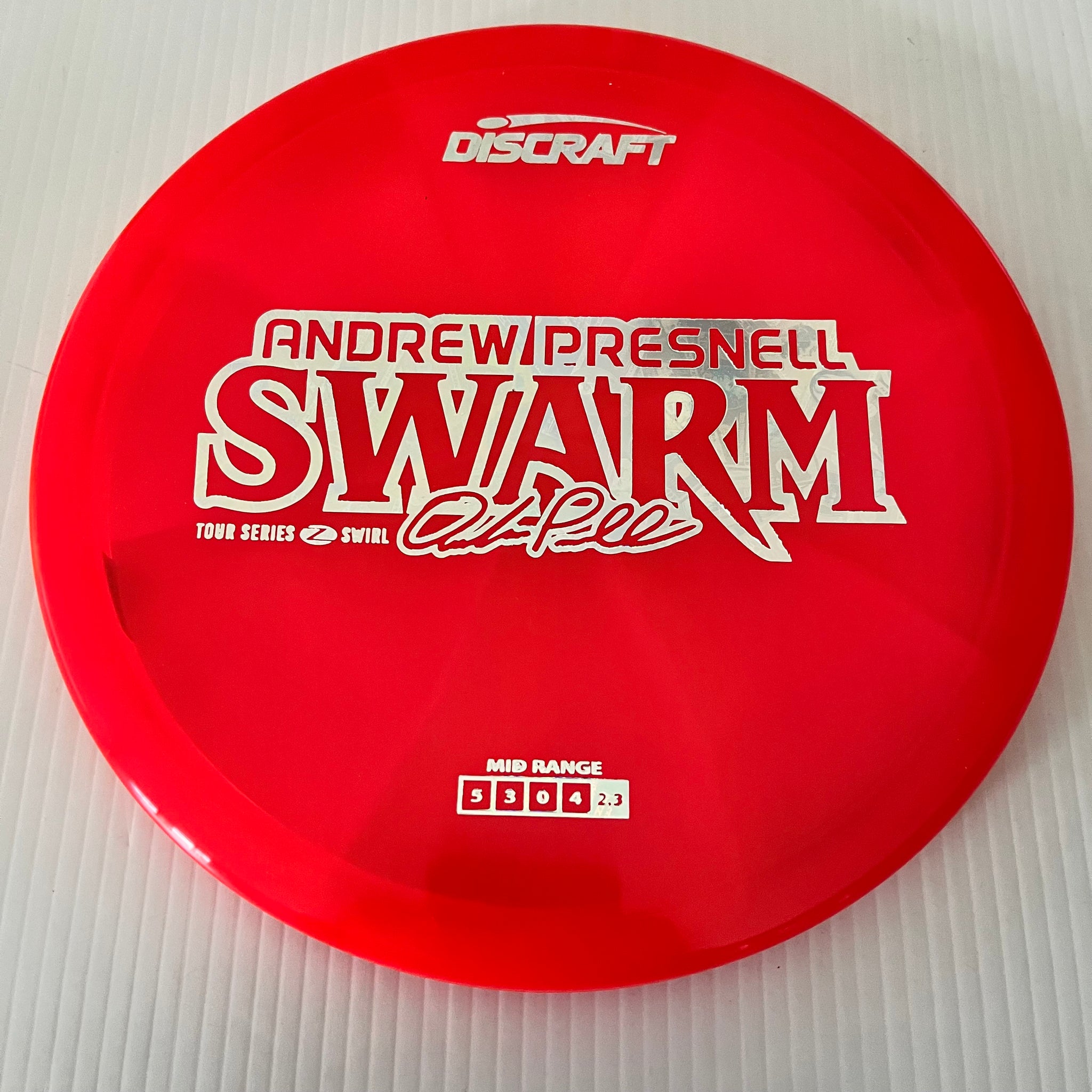 Discraft 2025 Andrew Presnell Tour Series Z Swirl Blend Swarm 5/3/0/4