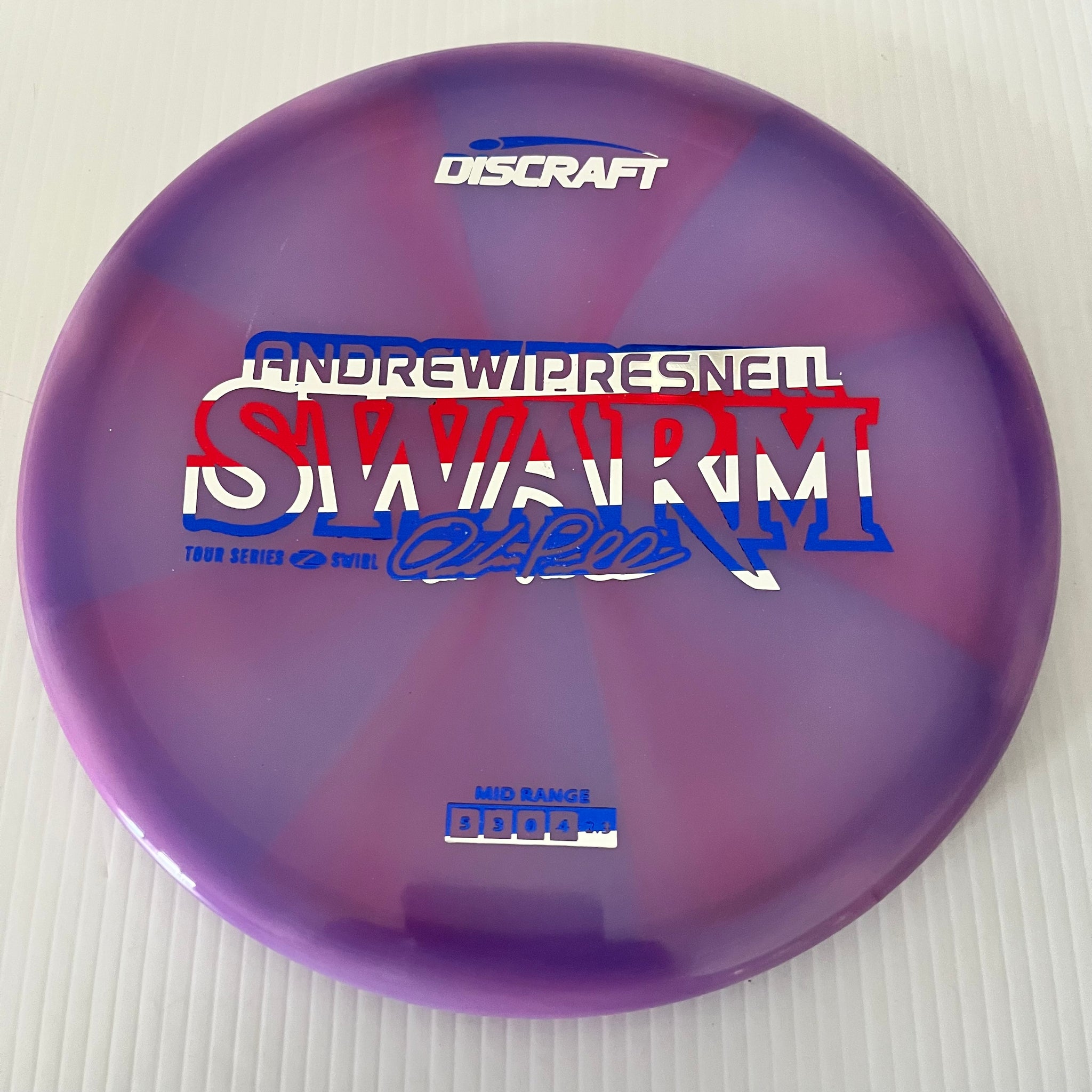 Discraft 2025 Andrew Presnell Tour Series Z Swirl Blend Swarm 5/3/0/4