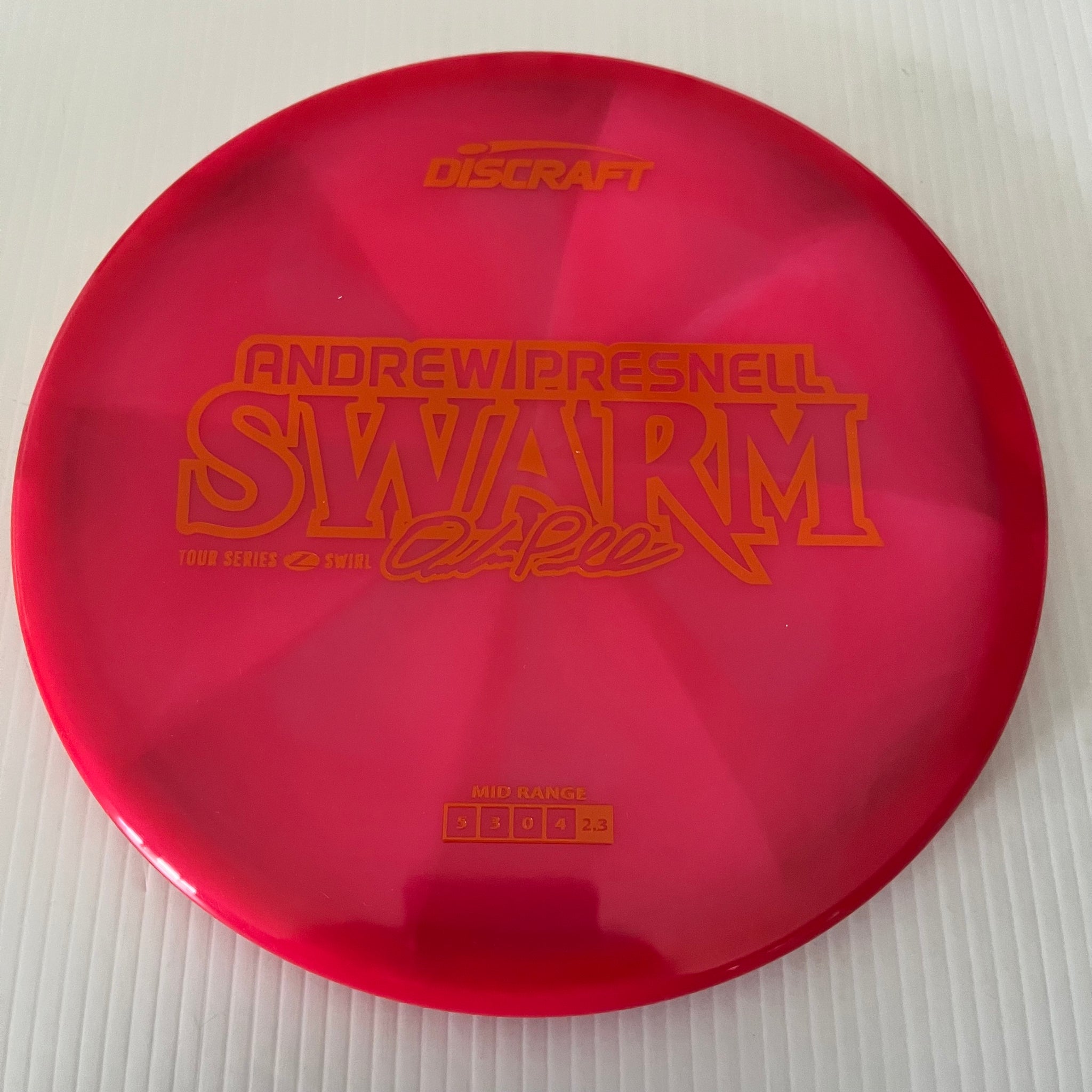 Discraft 2025 Andrew Presnell Tour Series Z Swirl Blend Swarm 5/3/0/4