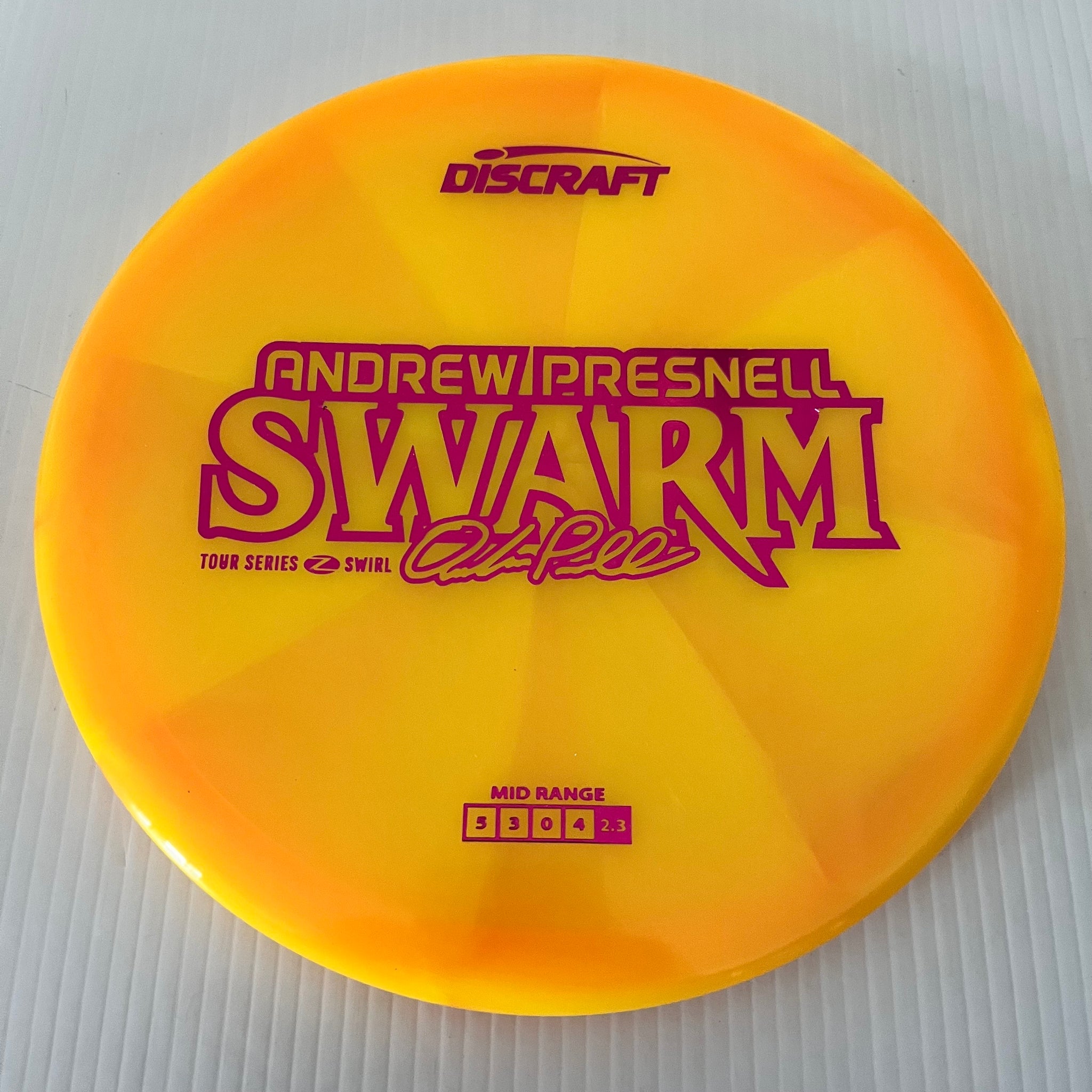 Discraft 2025 Andrew Presnell Tour Series Z Swirl Blend Swarm 5/3/0/4