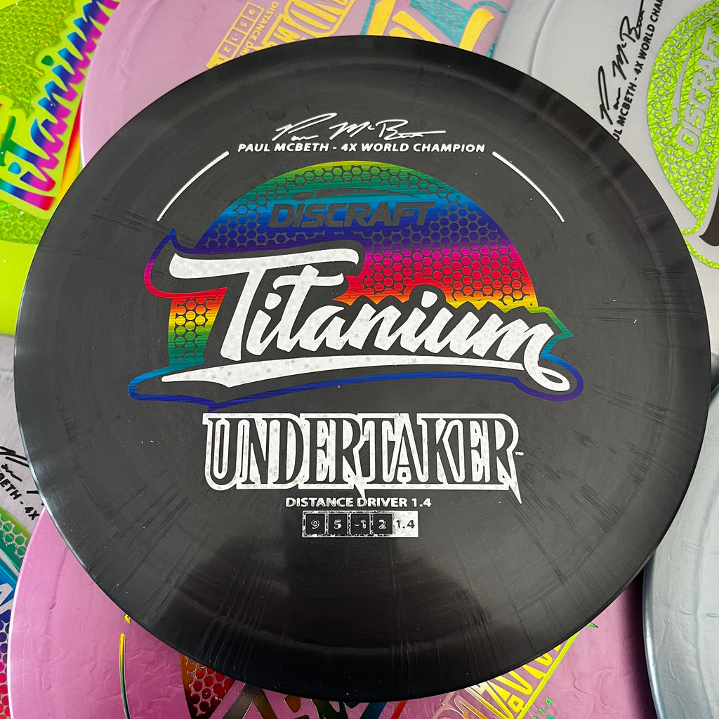 Discraft 4x Paul McBeth Titanium Undertaker 9/5/-1/2