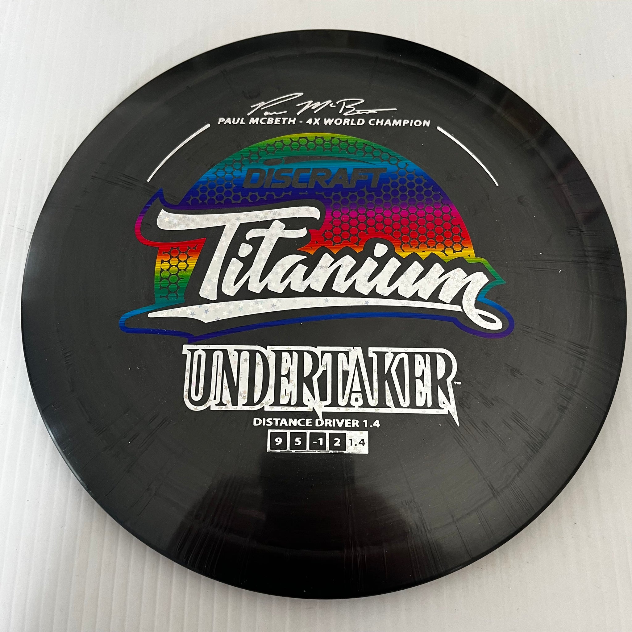 Discraft 4x Paul McBeth Titanium Undertaker 9/5/-1/2