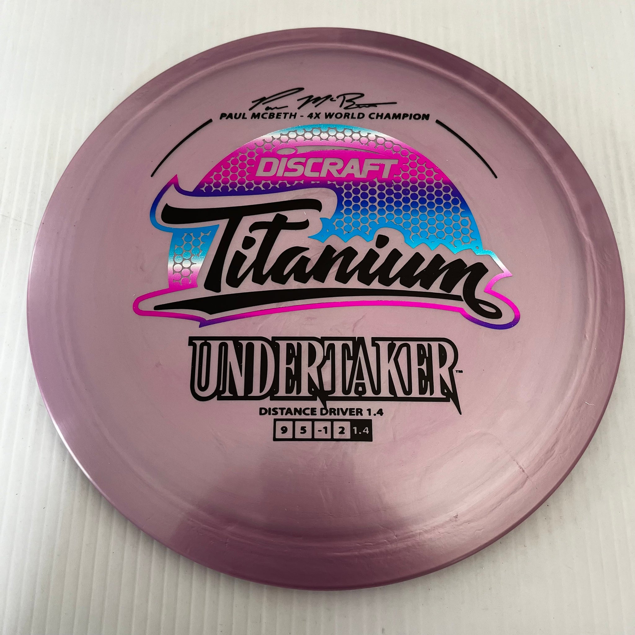 Discraft 4x Paul McBeth Titanium Undertaker 9/5/-1/2